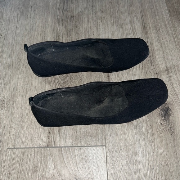 Mootsies Tootsies Modemtrak demitra black stretch fabric slip-on flat shoe sz 8 - Picture 6 of 12